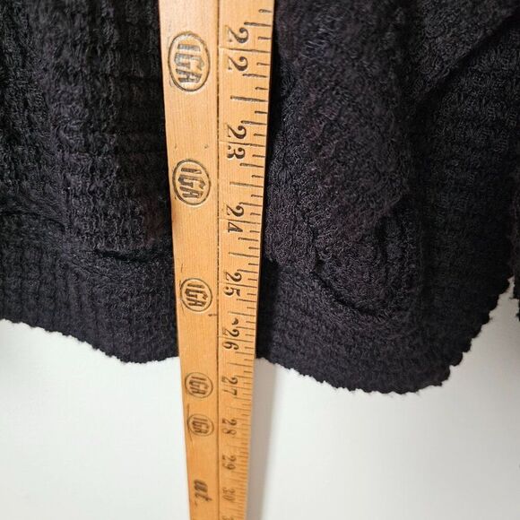 EUC UMGEE BLACK KNIT BOATNECK LOOSE FITTING SWEATER TOP LONGSLEEVES SIZE SMALL - Picture 16 of 16